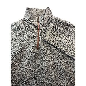 Alpine Sherpa Pullover Mens Small Fleece Quarter‎ Zip Cozy Pocket Sweater Jacket